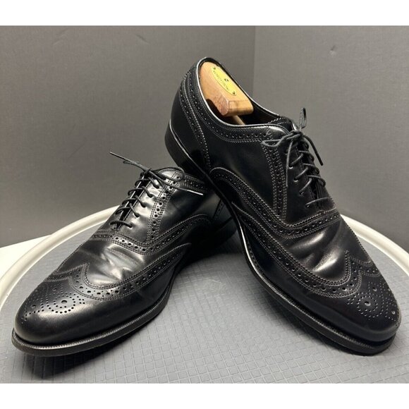 Florsheim Black Men\'s Dress shoes Long Paterned Wingtip Derby Size 13 main image 14
